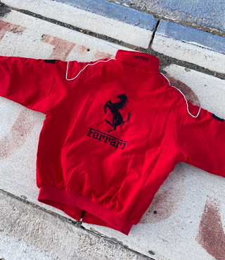 Cazadora Ferrari F1 Vintage Unisex Retro Roja