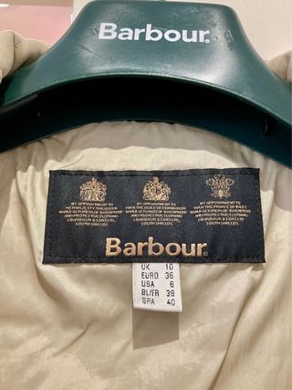 Chaqueta Barbour Beige Mujer