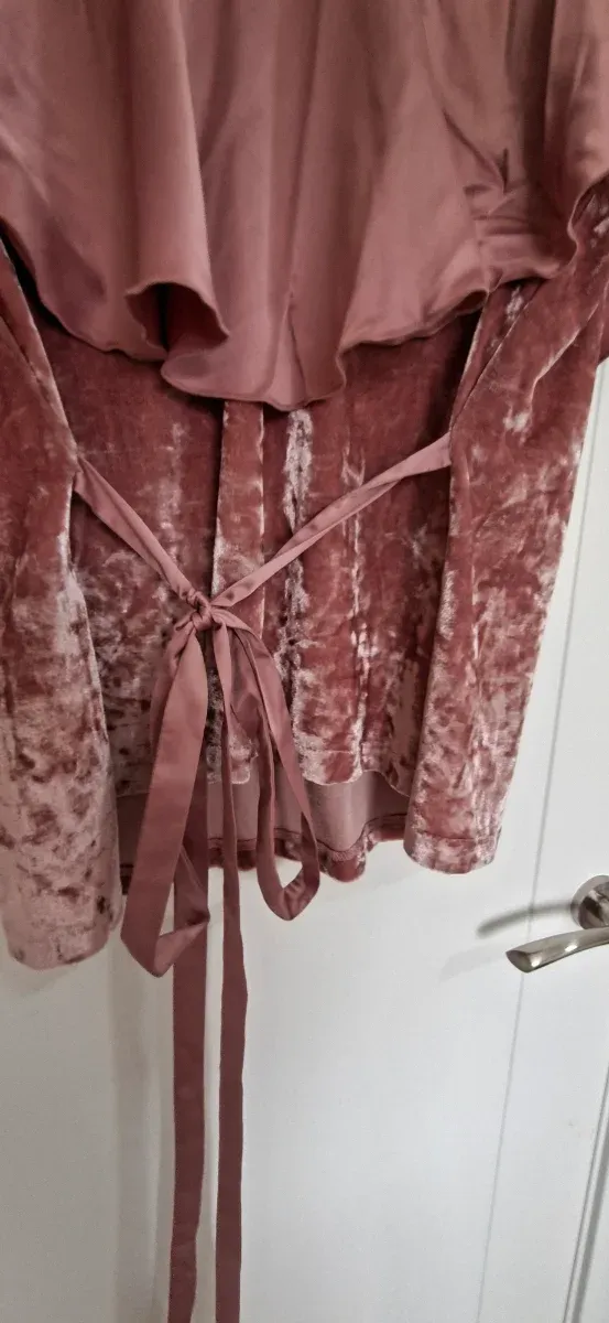 Jersey terciopelo rosa