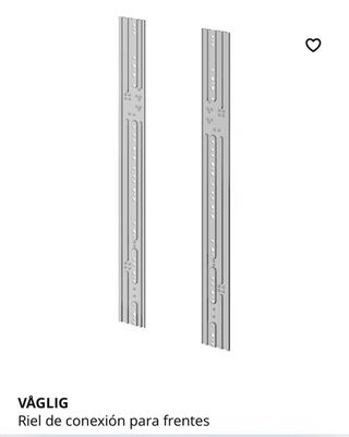 Riel conexión frontal lavavajillas ikea