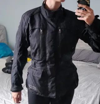 Chaqueta Moto Revit Hombre Negra