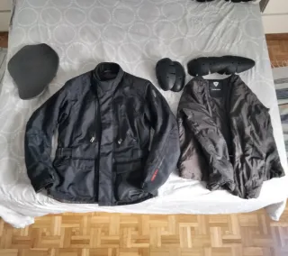 Chaqueta Moto Revit Hombre Negra
