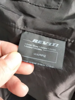 Chaqueta Moto Revit Hombre Negra