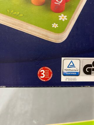 Juego de cálculo aritmético de madera