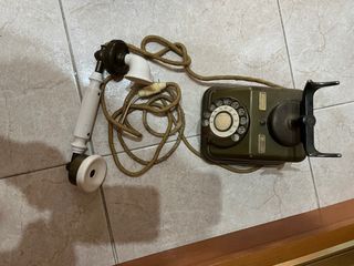 Conjunto 2 teléfonos decorativos antiguos