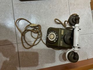 Conjunto 2 teléfonos decorativos antiguos