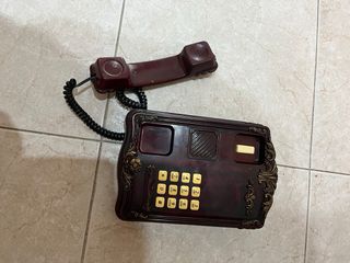 Conjunto 2 teléfonos decorativos antiguos