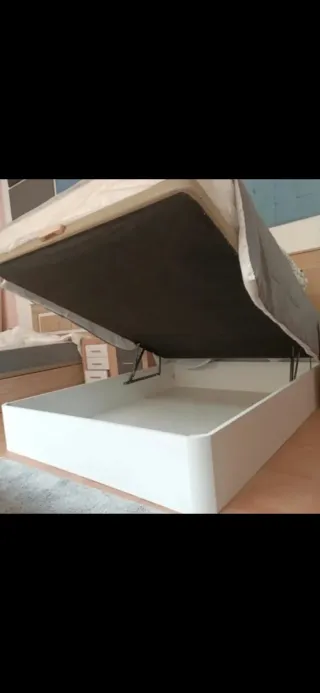 Canapé abatible madera y tela