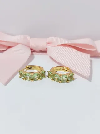 Pendientes Pandora Aro Oro Verde