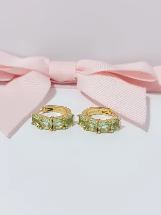 Pendientes Pandora Aro Oro Verde