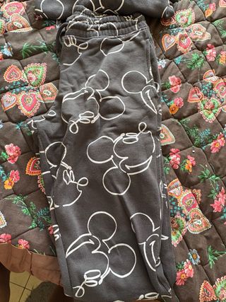 Chándal Disney Gris con Mickey Blanco
