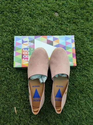 Alpargatas Verbenas Ante Rosa Palo