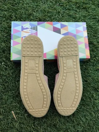 Alpargatas Verbenas Ante Rosa Palo