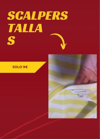 Camiseta Scalpers Rayas Talla S