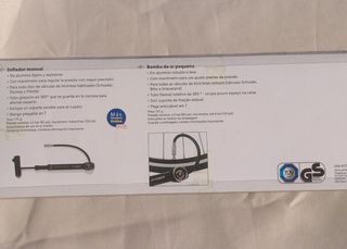 Inflador Manual Crivit con Manómetro