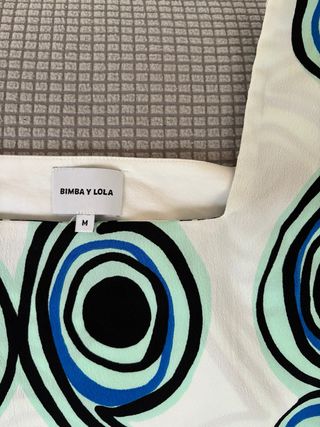 Top BIMBA Y LOLA Talla M Estampado Círculos