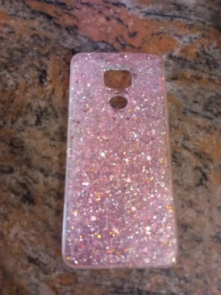 Funda Xiaomi Redmi Note 9 Glitter Rosa