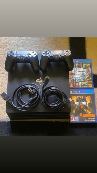 PS4 Pro 1TB + 2 Mandos + 2 Juegos