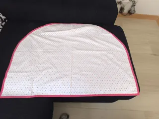 Toquilla bebé hecha a mano estrellas rosa