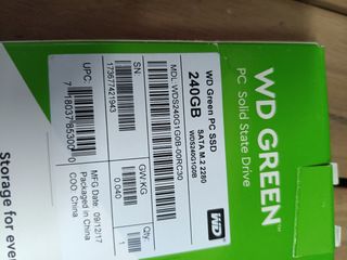 Western Digital SSD M.2 SATA III de 240 GB, Verde