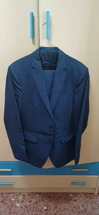 Traje Massimo Dutti Azul Marino Hombre