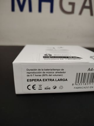Auriculares A4-1 Bluetooth Blanco