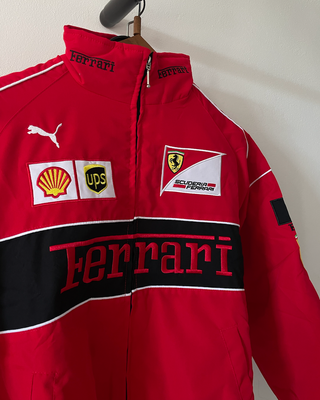Cazadora Ferrari Roja F1 Retro Motorsport Vintage