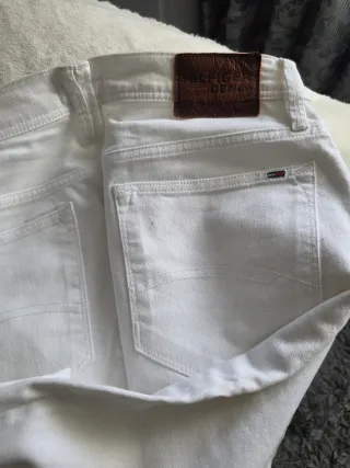 Pantalones blancos Tommy Hilfiger mujer