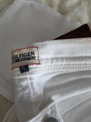 Pantalones blancos Tommy Hilfiger mujer