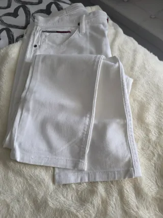Pantalones blancos Tommy Hilfiger mujer