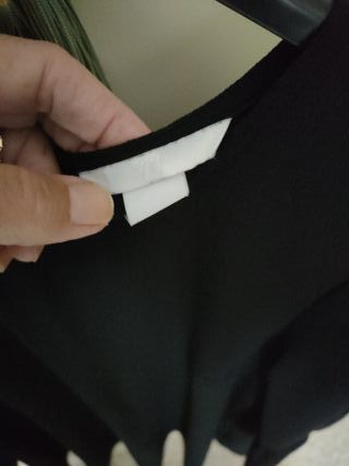 Abito donna nero manica a campana