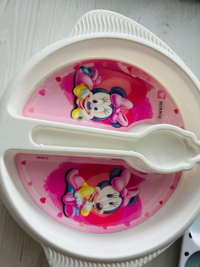 Lote platos y cuencos infantiles resina