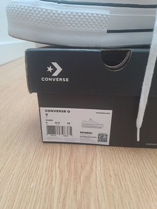 Converse piel blanca plataforma