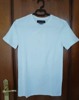 Camiseta Zara Hombre Blanca