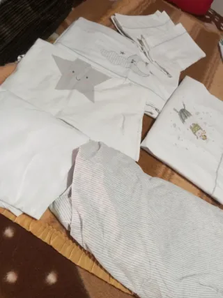 Sábanas Maxi Cuna Estrellas y Nubes 60x120