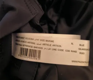 Giubbotto invernale uomo blu scuro