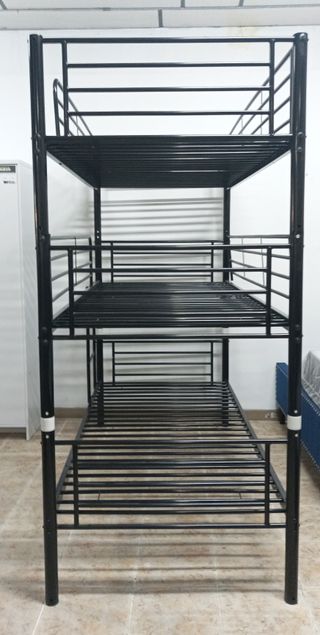 Litera Triple Metalíca, *Negra*. ¡Económica!