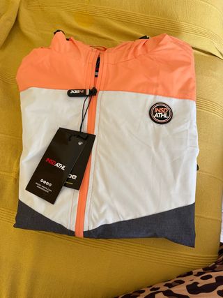 Bomber NSD gris y naranja