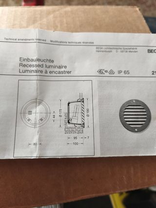 Faretti da incasso per esterni BEGA 2106