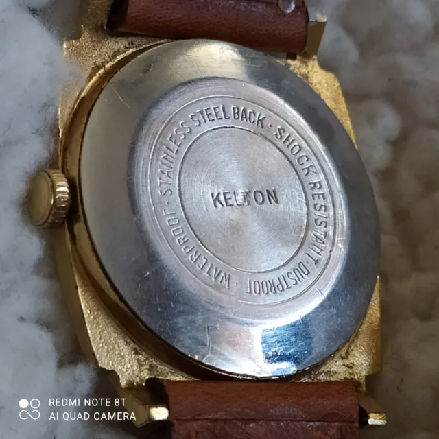 Orologio meccanico placcato in oro Kelton