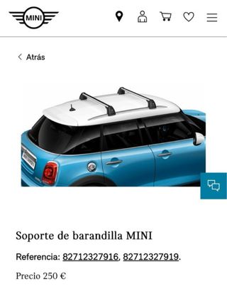 Barras de techo MINI Cooper/Works/One