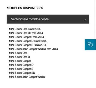 Barras de techo MINI Cooper/Works/One