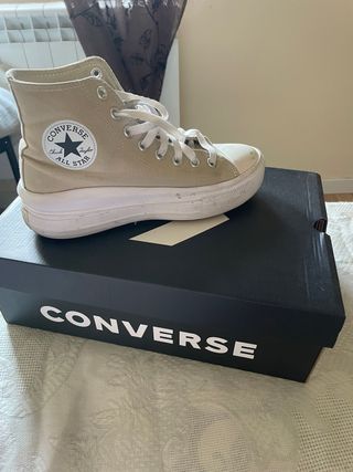 Converse Beige Plataforma