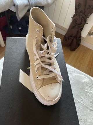 Converse Beige Plataforma