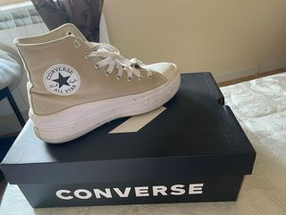 Converse Beige Plataforma