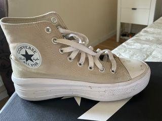 Converse Beige Plataforma