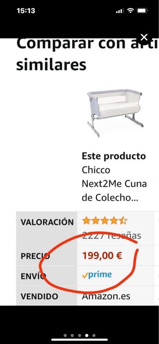 Culla Collecho Chicco Next2Me grigia