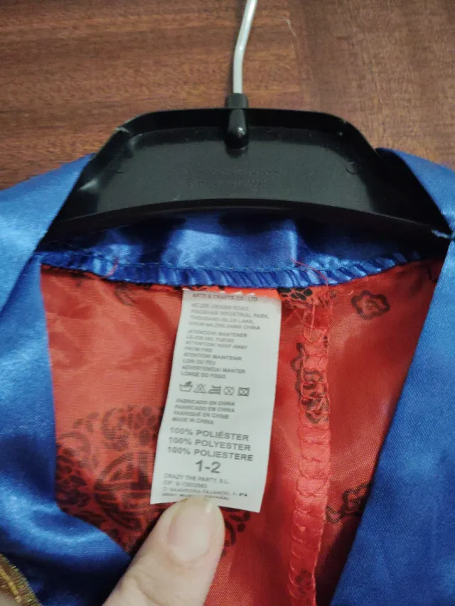 Disfraz infantil estilo chino