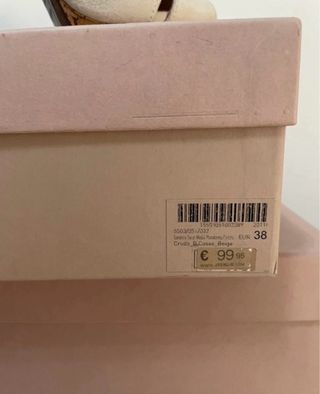Sandalias Uterqüe Tacón Madera Beige