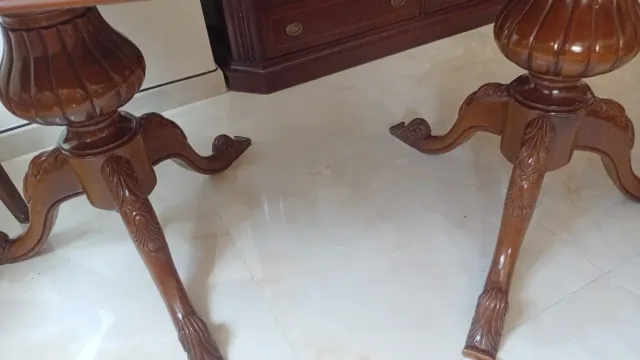 tavolo da pranzo intarsiato